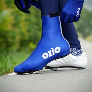 Couvre-chaussures hiver vélo bleu roi OZIO