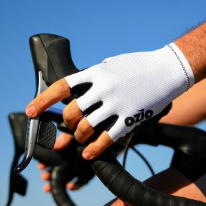 Mitaines de vélo blanches OZIO