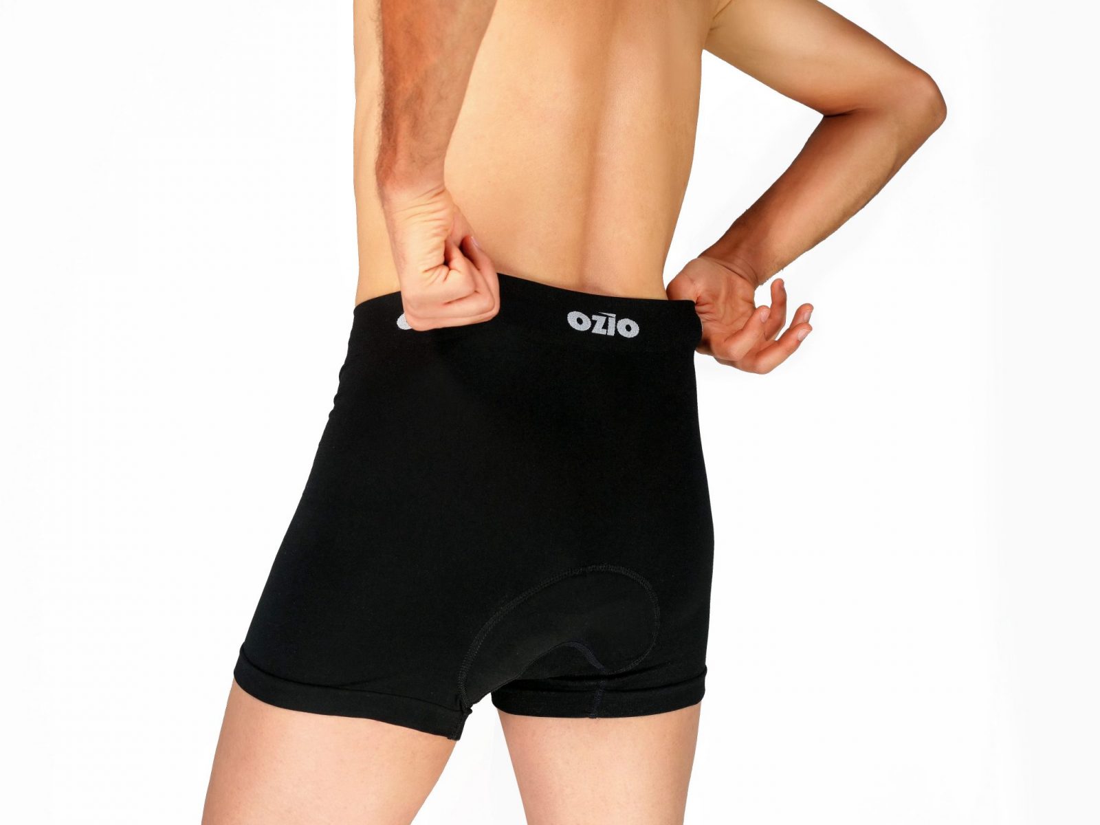 boxer pour cycliste vue de dos