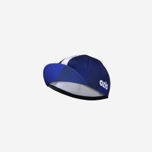 Casquette de cycliste bleue