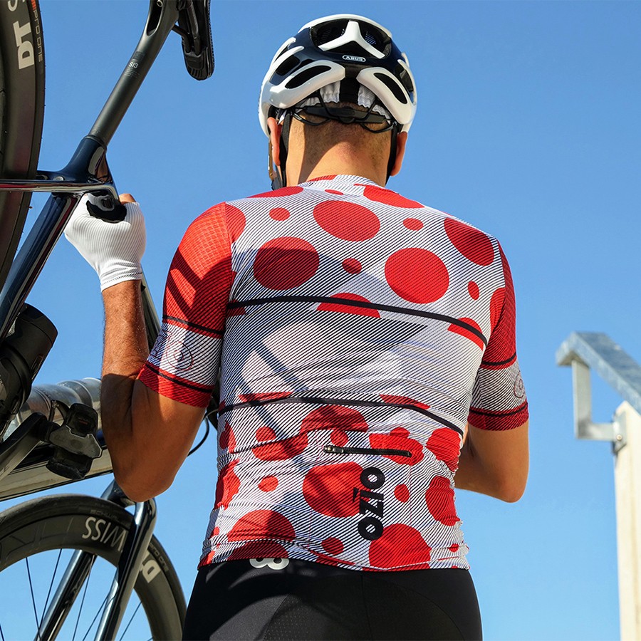 maillot velo homme kom points ozio