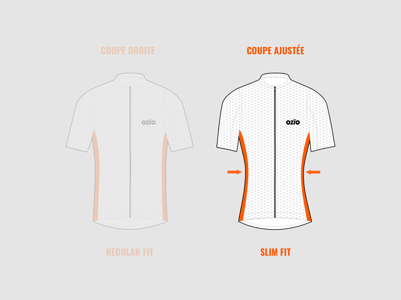 La coupe de ce maillot est une coupe ajust&eacute;e