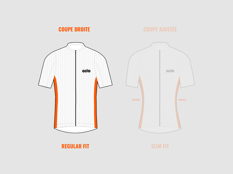 La coupe de ce maillot est une coupe droite