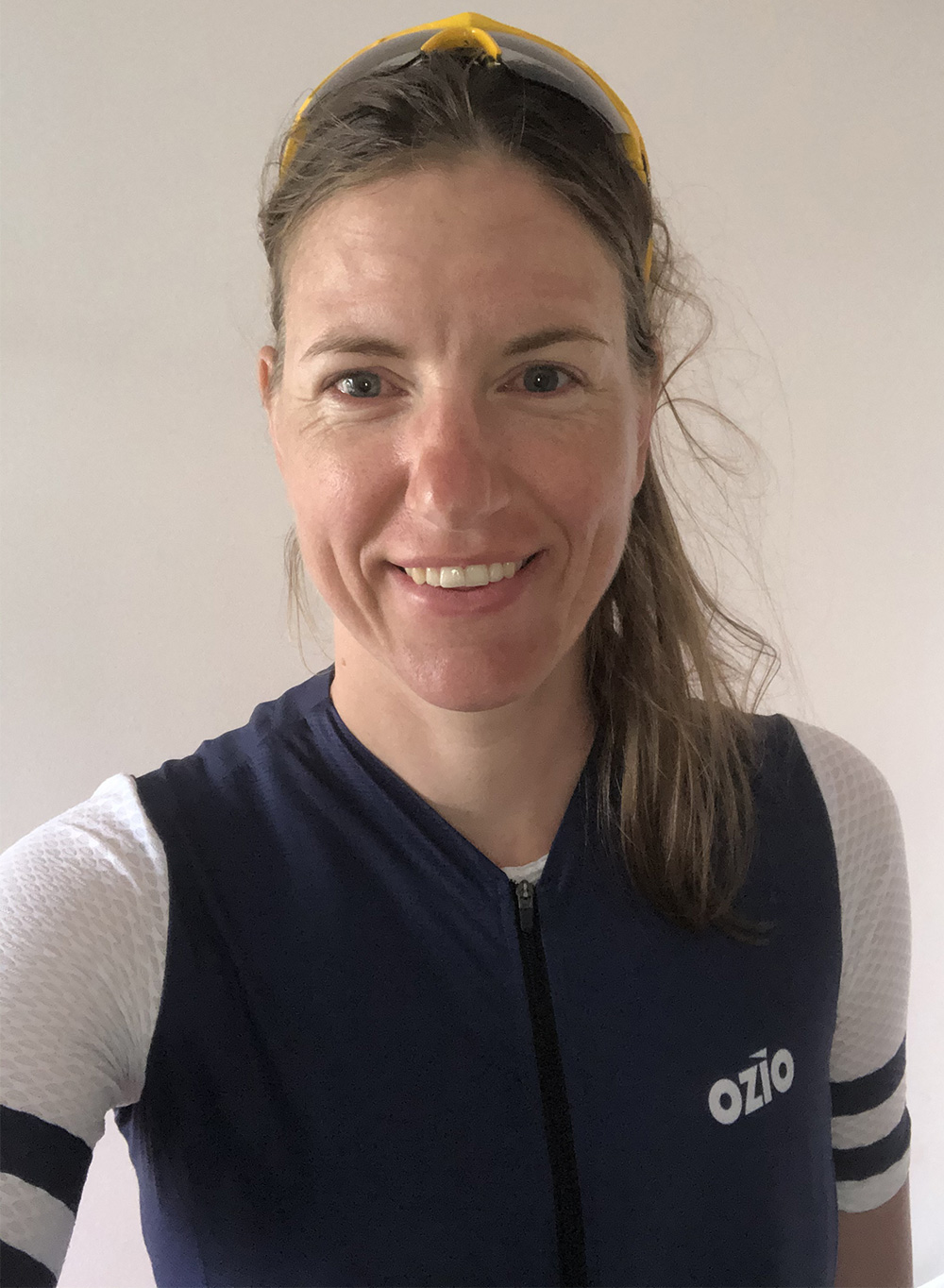 Selfie cycliste femme chatain