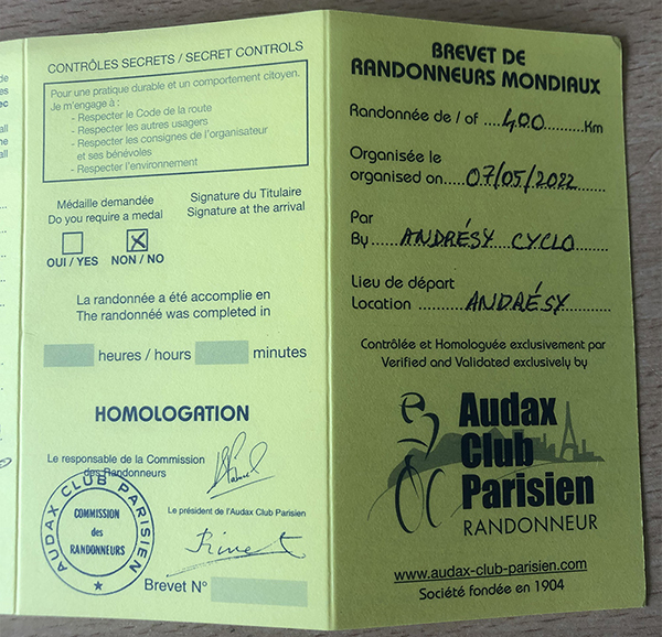 carnet brevel des randonneurs mondiaux