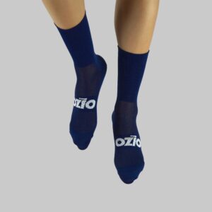 Chaussettes été de vélo bleu navy