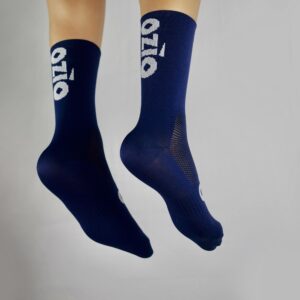 Chaussettes été de vélo bleu navy