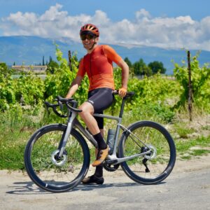 Maillot vélo homme Allroad orange