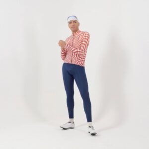 Collant vélo hiver TEAM bleu marine