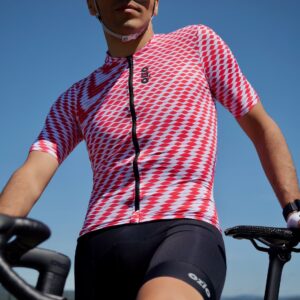 Maillot vélo été rouge RELIEF