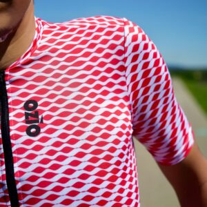 Maillot vélo été rouge RELIEF