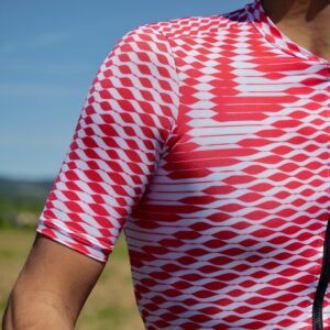 Maillot vélo été rouge RELIEF