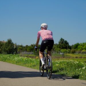 Maillot vélo été rouge RELIEF